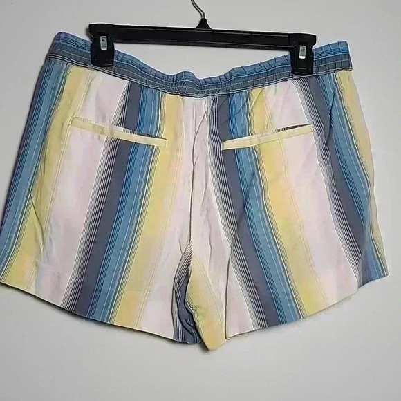 Ann Taylor LOFT Blue, Yellow, White, Pink Striped Shorts Size Small - Picture 6 of 9